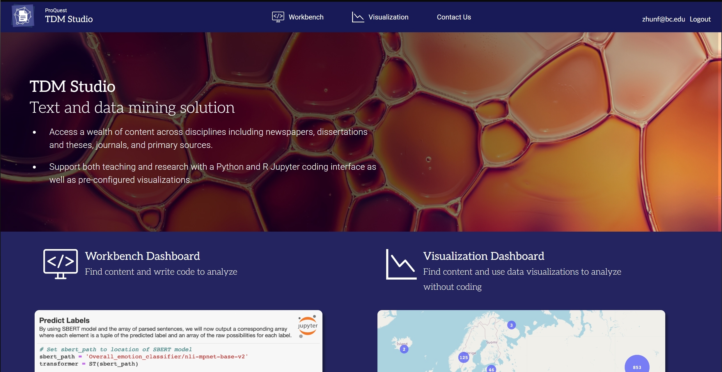 ProQuest TDM Home Page