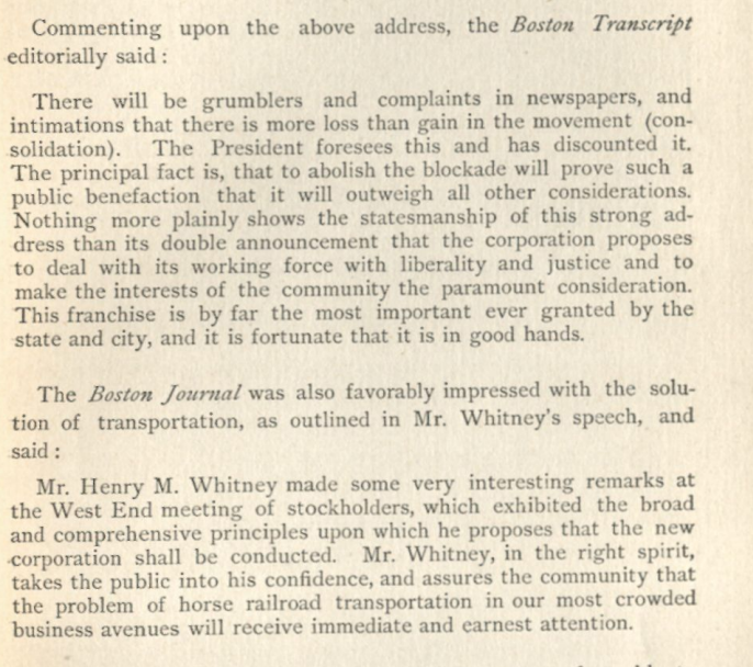 Section of West End book discussing public reactions